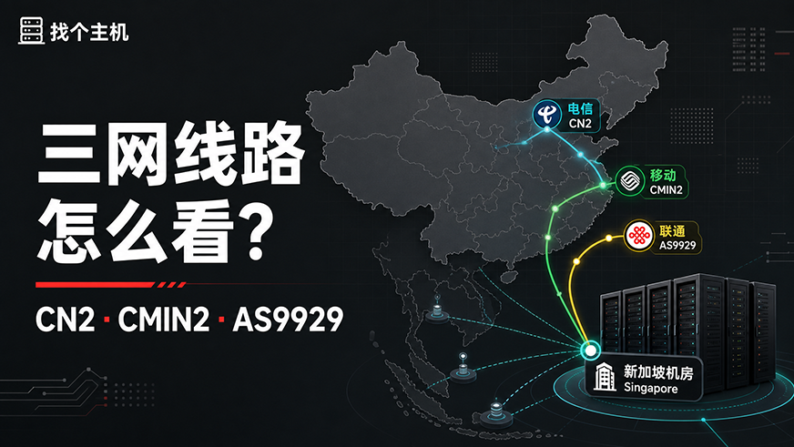 CN2、CMIN2和AS9929是什么？VPS三网回程线路怎么看-找个主机